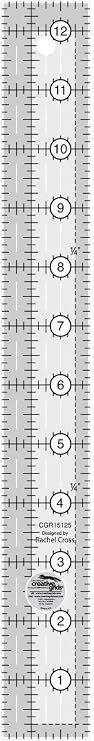 Creative Grids 1 1/2" X 12 1/2" Ruler