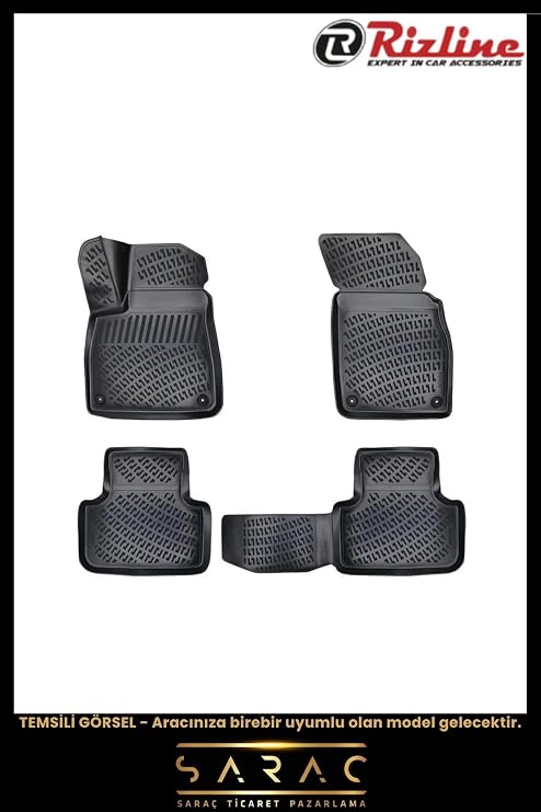 Rizline Suzuki Vitara 5 Kapı 2009 ile Uyumlu Model 3d Havuzlu Paspas