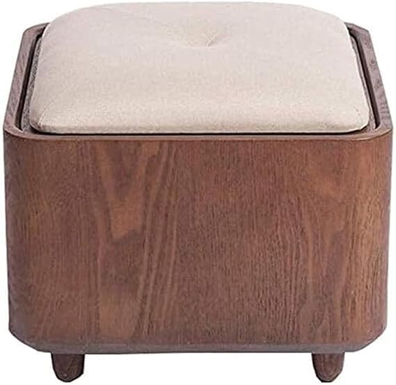 Ottomans Stools Foot Stool Ottoman Footrest Storage Benches Shoe Storage Bench Footstools Black Locker Storage Sundries Storage Stool Box Osman Pouffe Makeup Chair Sofa(Grey)