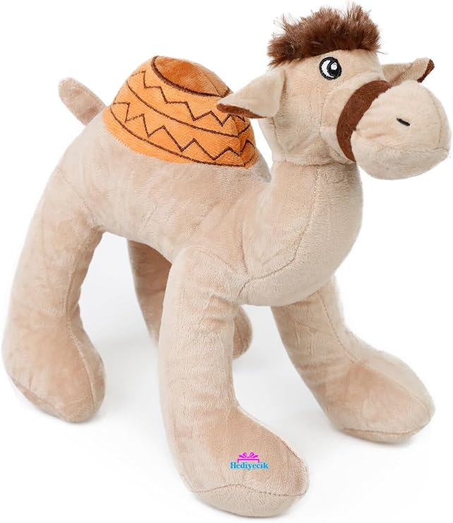 Hediyecik Sevimli Peluş Oyuncak Deve 30 Cm, Bej