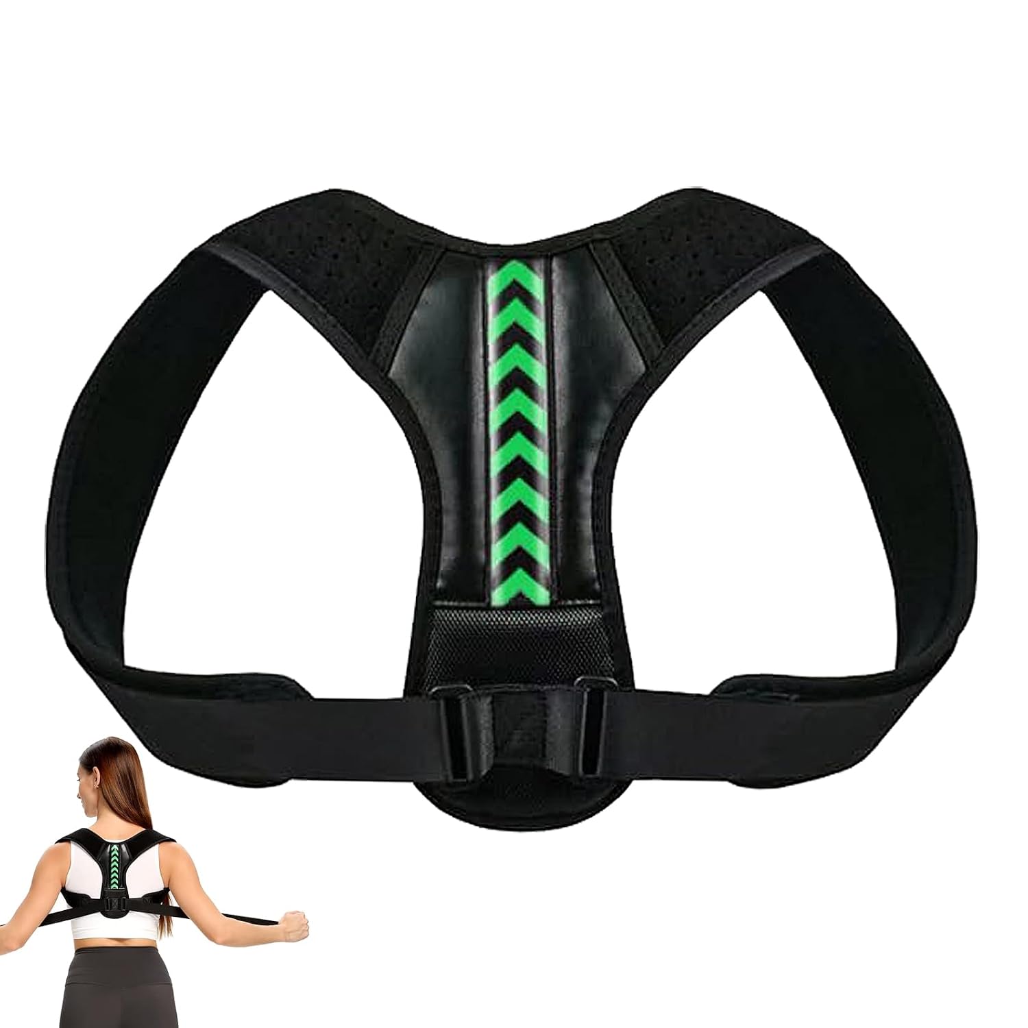 Adjustable Posture Corrector for Women, Adjustable Elastic Upper Back Support, Back Posture Corrector Women, Back Straightener, for Desk Work, Long Sitting & Daily Wear