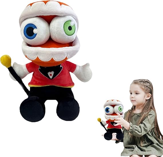 Maid Jax Plush Cute Stuffed Figure Plushie Toy Suit Pomni Plush Doll for Fans (Caine)