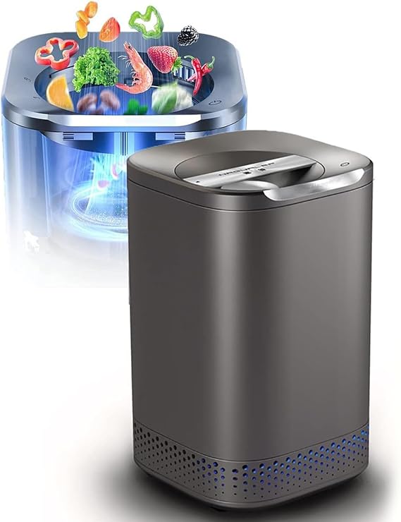 Smart Waste Kitchen Composter,Kitchen Compost Bin,Electric Composter with Single Button Design, Auto Food Cycler with 2.5L Drying Filter (110V)