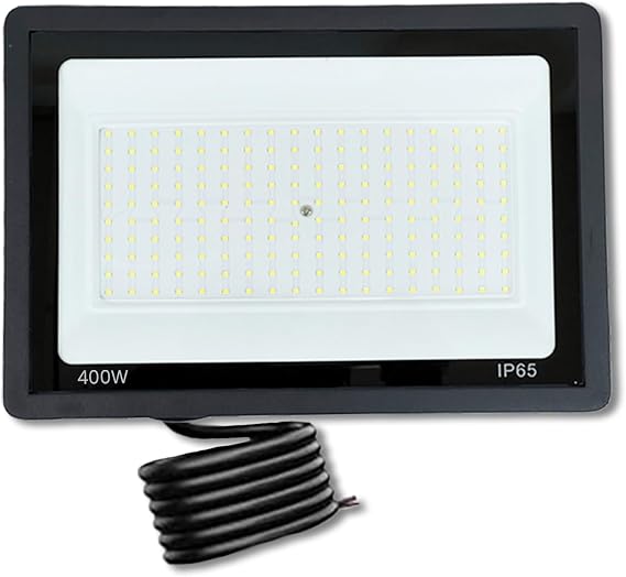 LED Floodlight 400w IP65 Waterproof Security Lights, Super Bright Lights LED 24000LM Outdoor Light 6000K Daylight White Wall Light for Garden Patio Backyard Front Yard Garage (400, Watts) [Energy Class A]