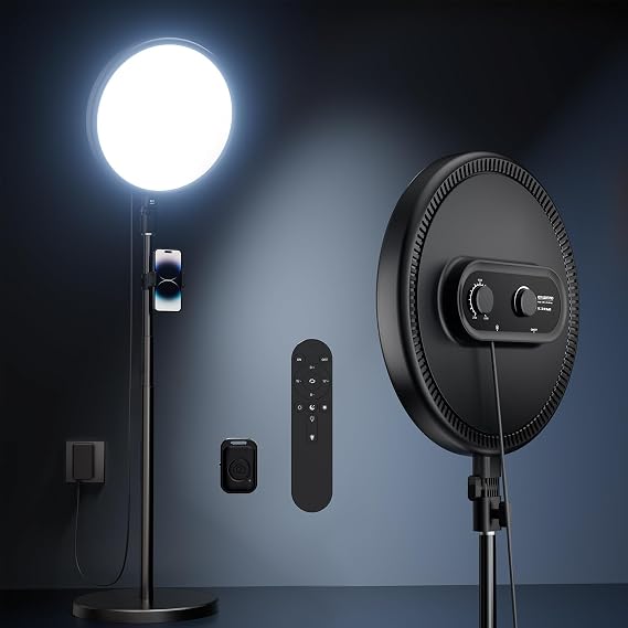 Weilisi Large Ring Light with 78" Stand for TikTok Light, Streaming, Makeup