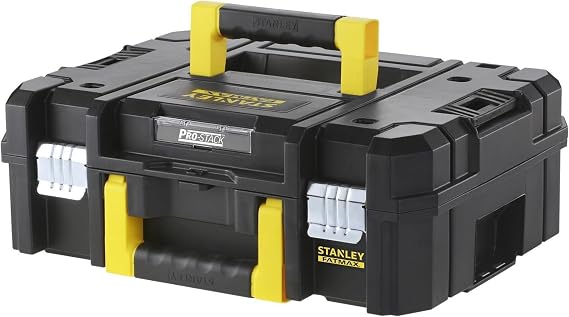STANLEY FATMAX Multi-Purpose Suitcase PRO-STACK II, Heavy Duty, Polypropylene Body, Anti-Corrosion Metal Closures, Modular Foam Tray, Stackable, Volume 13.5L, FMST1-71966