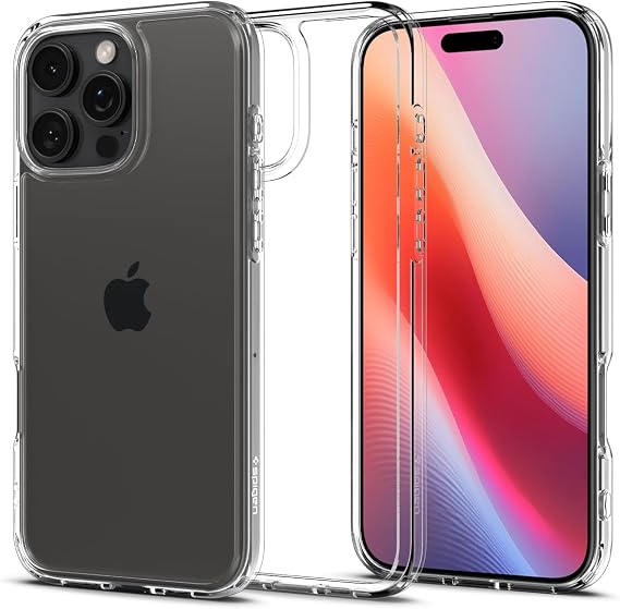 Spigen iPhone 16 Pro ile Uyumlu Kılıf Ultra Hybrid Crystal Clear - ACS08121