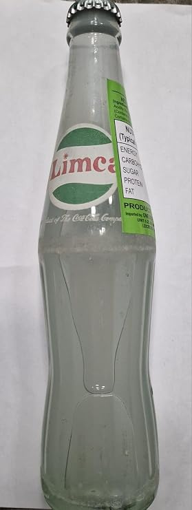 Limca Glass Bottle 300ml - Refreshing Lemon-Lime Flavored Soft Drink - Fun Drinking During Hot Summers Or Take Them on Picnics & Trips (Pack of 1)