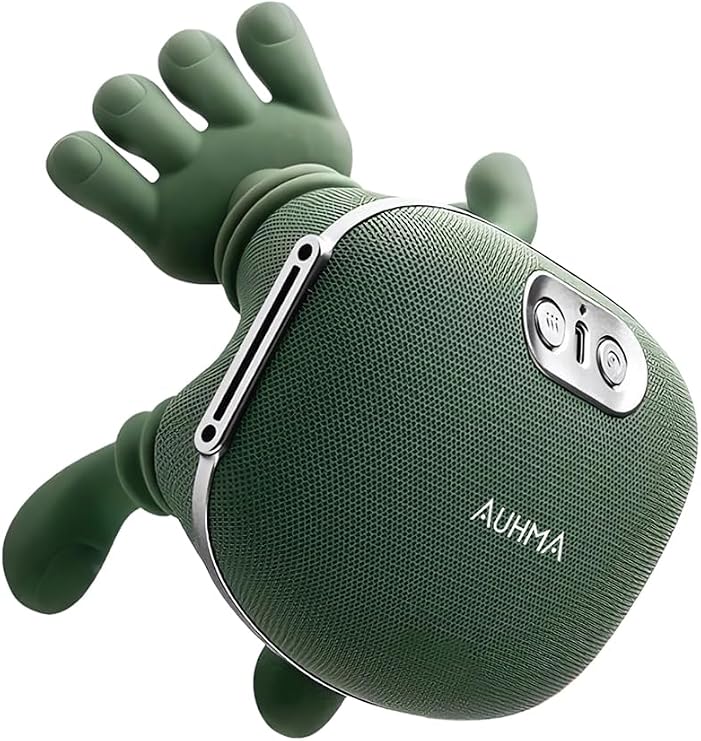 Auhma AMG38 Şarjlı Isıtmalı Boyun ve Omuz Masaj Aleti – 3D Yoğurma Derin Doku Shiatsu Masaj Cihazı