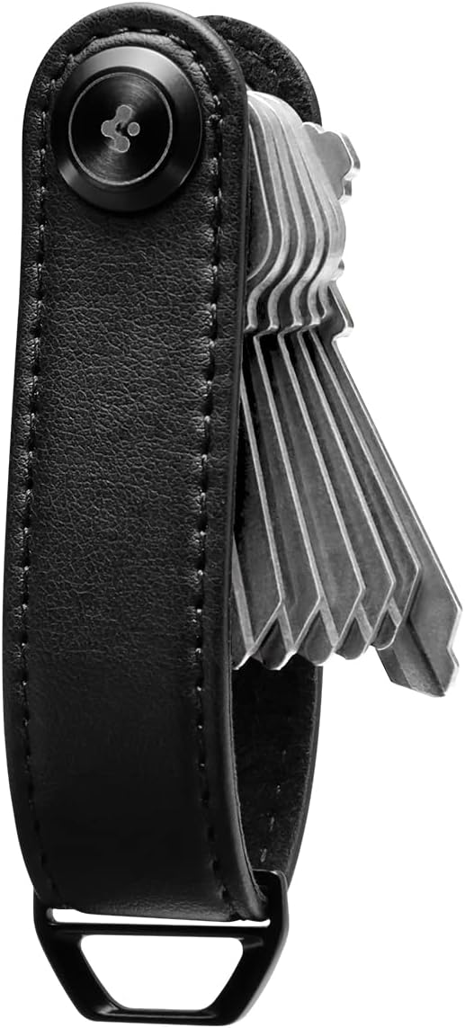 Spigen Anahtarlık Düzenleyici Vegan Deri Valentinus Siyah - AHP03647 (Spigen TR Garantili)