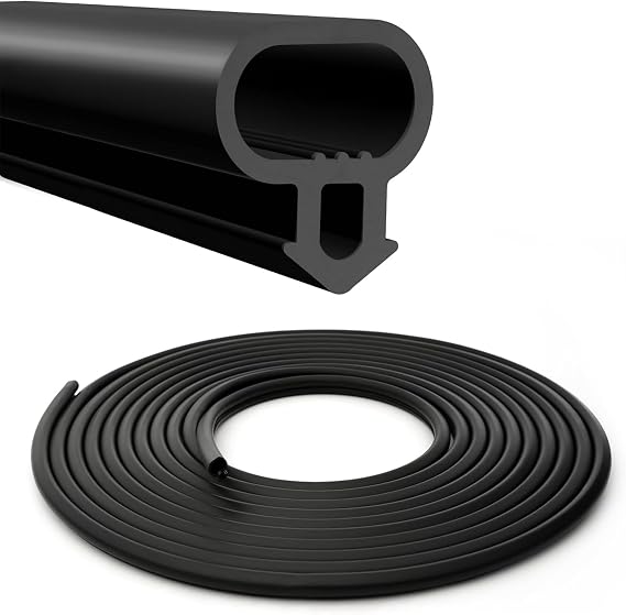 6M Upvc Door Seals Replacement Draught Excluder for Windows and Doors, UPVC Window Seal Strip Door Draft Excluder Strip for Insulation Black Rubber Replacement Gasket for Frames