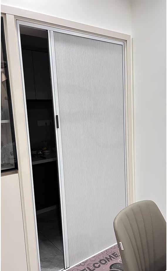Generisch Akordeon kapı, çekilebilir petek katlanır kapı – gardırop ve balkon için iç katlanır kapı, yükseklik 213 cm, genişlik seçenekleri 112 – 137 cm (44 ila 54 inç)