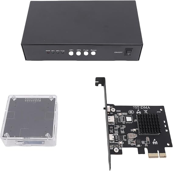 SENECESLI Direct Memory Access Card, DMA FUSER KMBOX Controller 144Hz Lossless Transmission HD Image Quality Edid Seldid Seldung for Bank Data Center
