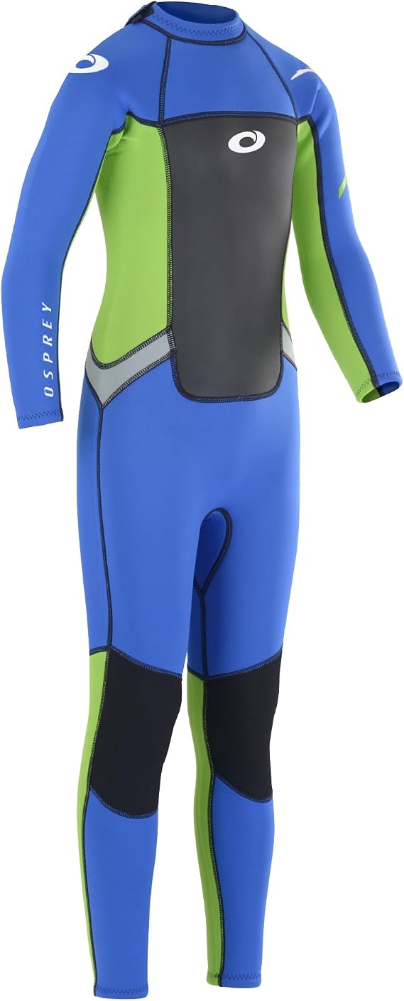 Osprey Origin Kids 3/2mm Full Length Summer Wetsuit, Surf, Kayak and Bodyboard, Multiple Sizes and Colours