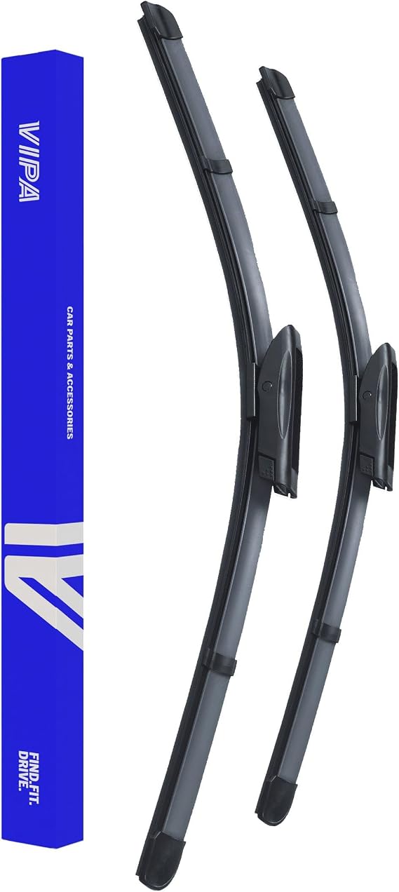 Vipa Car Parts Premium Wiper Blade Kit | Fits: RENAULT CLIO MK4 Hatchback (Nov 2012 to Oct 2019) | All-Weather Performance | Durable, Streak-Free Windshield Wipers | Easy Installation