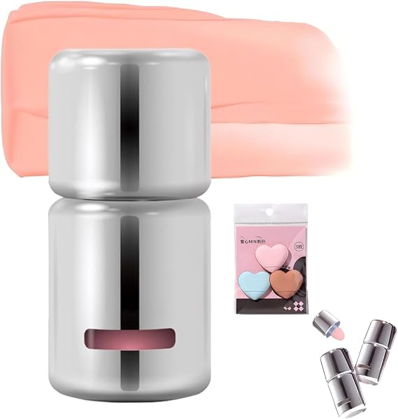 AZTK Liquid Blush, AZTK Jelly Color Liquid Blush, Matte Cream Soft Lightweight for Cheeks, 3 In 1 Matte Nude Makeup Blusher, Natural Looking Color Long-Wearing Smudge Proof Pink(JC05)