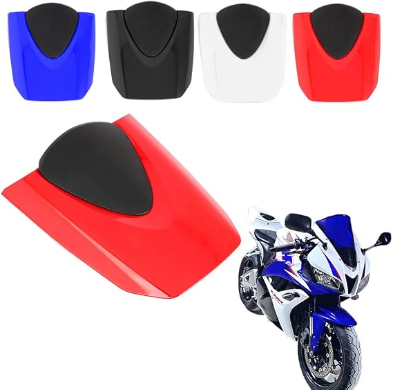 Motorcycle Modification Seat Cowls pillion fairing Cover Cowl Tail Cover Fit For Honda CBR600RR CBR 600RR 2007-2012 (Blue)