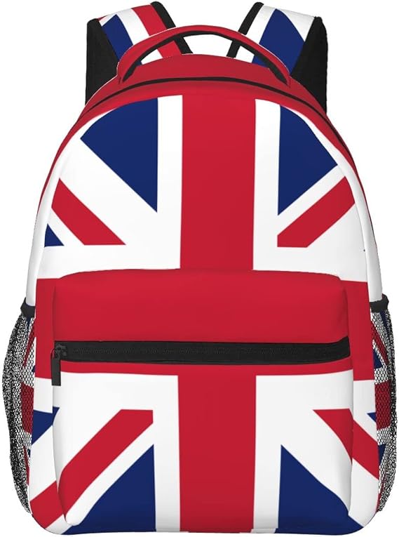 Union Jack Backpack British Flag Backpack Travel Hiking Camping Daypack for Women Men