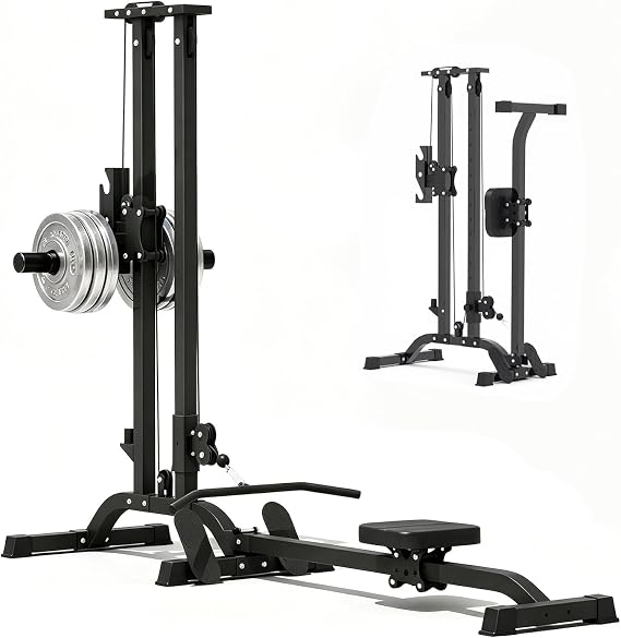 TOUSAINS Home Gym Machine CR63, 330 Lbs Plates Loaded Cable Machine, 2 in 1 Functional Trainer with Rowing Machine, Space Saving Design for Home Gym