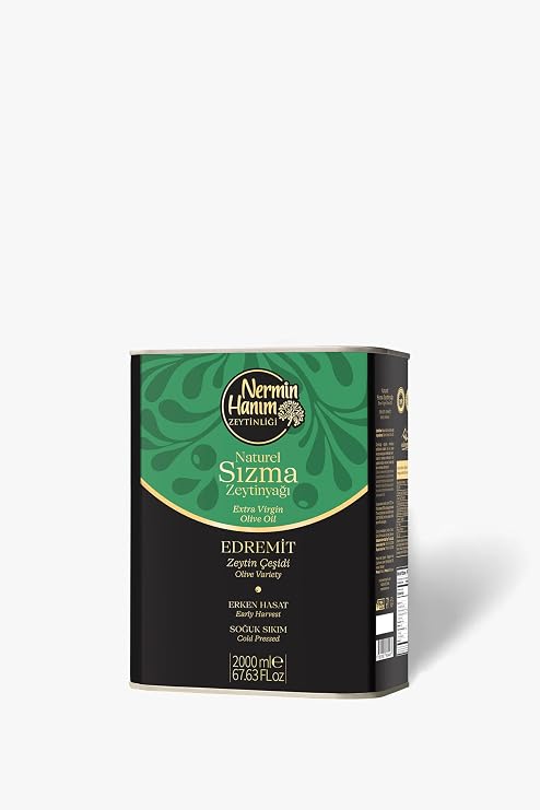 Ayvalık (Edremit) - Erken Hasat Naturel Soğuk Sıkım Zeytinyağı (2lt)