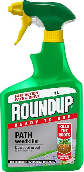 Roundup Ready to Use Path Weedkiller 1L RTU for Patios Paths and Drives