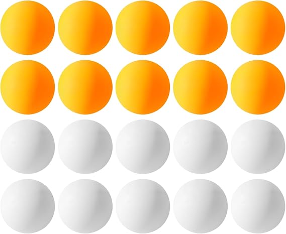 20 Pieces Table Tennis Training Balls - Durable Plastic for Practice