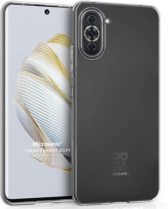 Microsonic Huawei Nova 10 için Kılıf Transparent Soft Şeffaf [Nova 10 ile Uyumlu Kılıf - Şeffaf]