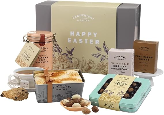 Cartwright & Butler | Easter Treat Gift Box | Food Hamper | Luxury Confectionery | Gift Basket | Afternoon Tea