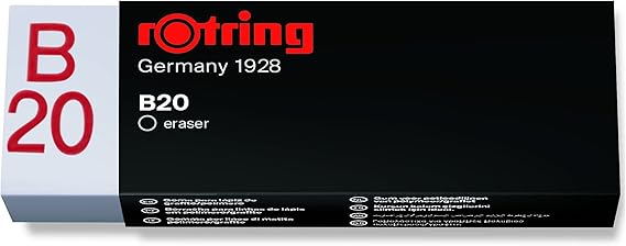 rOtring Rapid B20 Kurşun Kalem Silgisi, Büyük boy, Beyaz