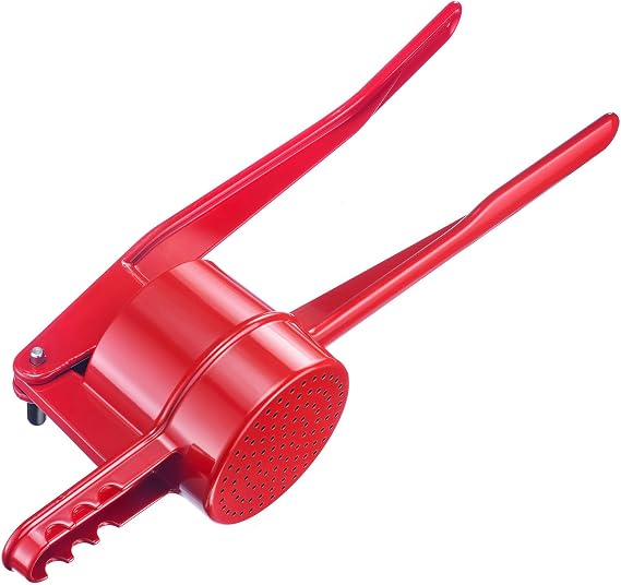 Westmark Spaetzle / Potato Press with Round Holes Die-Cast Aluminium Length 41 cm Red 6110223R