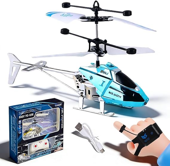 Remote Control Helicopter, RC Helicopters Toy Mini RC Helicopter Remote Control Flying Toy Controlled Aircraft Indoor Airplane Toys Mini Helicopters Models Gifts for Birthday-A