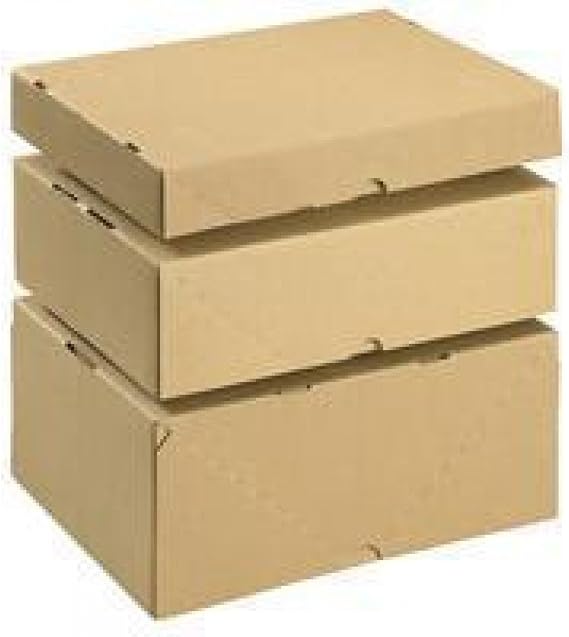 Smartbox Self Locking Box Carton and Lid A4 305x215x150mm Ref 144668114 [Pack of 10],Brown