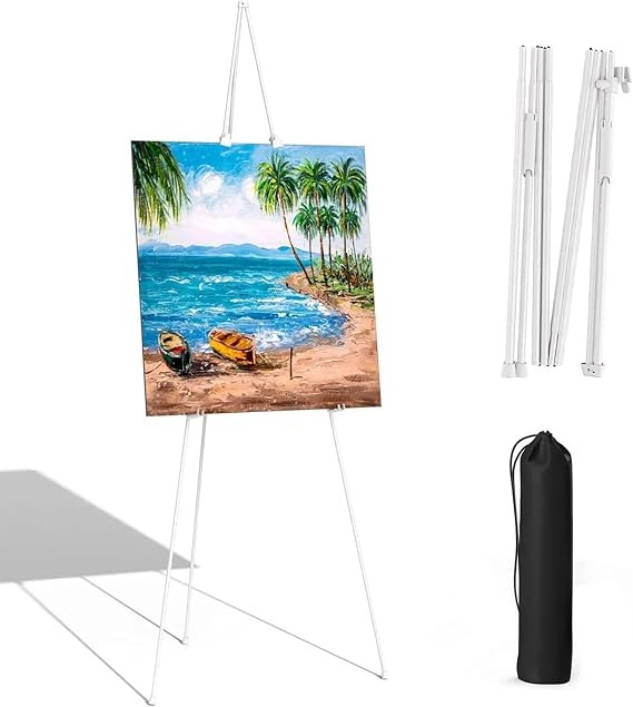 Hniuyun 168cm Adjustable Easel Stand Portable Tripod for Wedding Sign