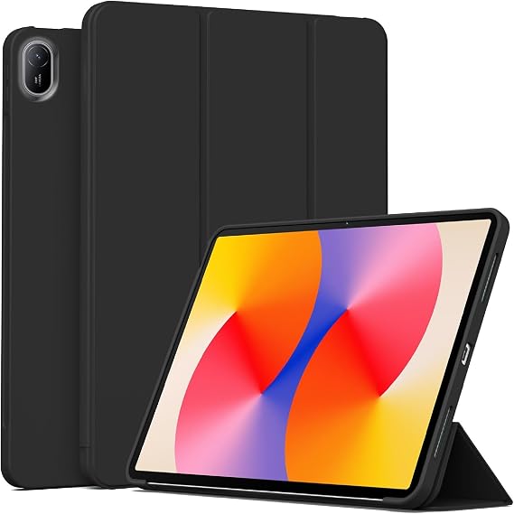 Case Compatible with Huawei MatePad 11.5 2025, Stand Feature TPU Anti-scratch Protective, Ultra Thin Smart Cover Kickstand-Black