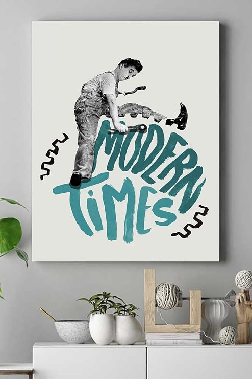 Postermanya (pster15582) Modern Times Film Afişi Kanvas Tablo 2 21 x 30