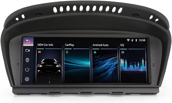 8.8" Linux Car Stereo Touchscreen for BMW 3 Series E90 E91 E92 E93, 5 Series E60 E61, 6 Series E63 E64 CIC GPS Sat Nav Wireless CarPlay Android Auto AirPlay USB Bluetooth 5.1 OEM iDrive DSP Canbus