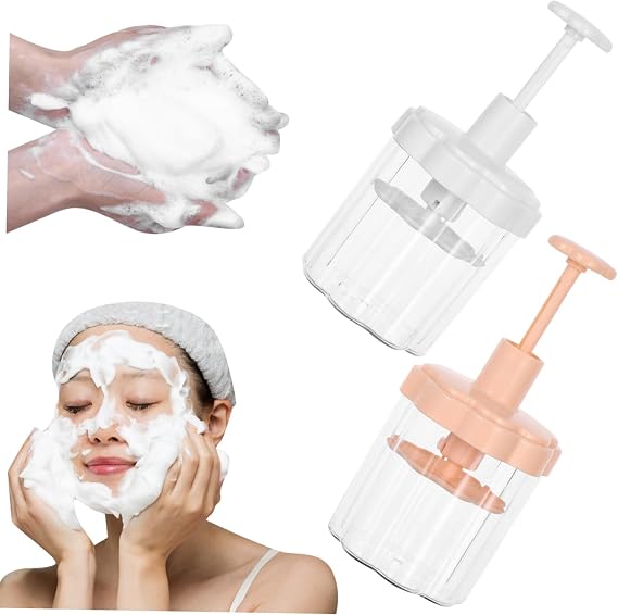2pcs Foam Pump Bottle for Facial Cleanser and Shampoo, PP