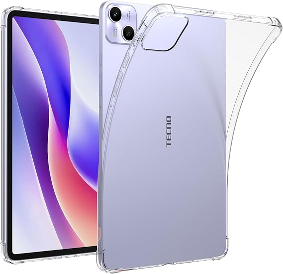 Case Compatible with Tecno MegaPad Pro 12 Tablet Case, Soft TPU Back Cover, Ultra-thin Design, Airbag Protection, Transparent Protective Case.Transparent