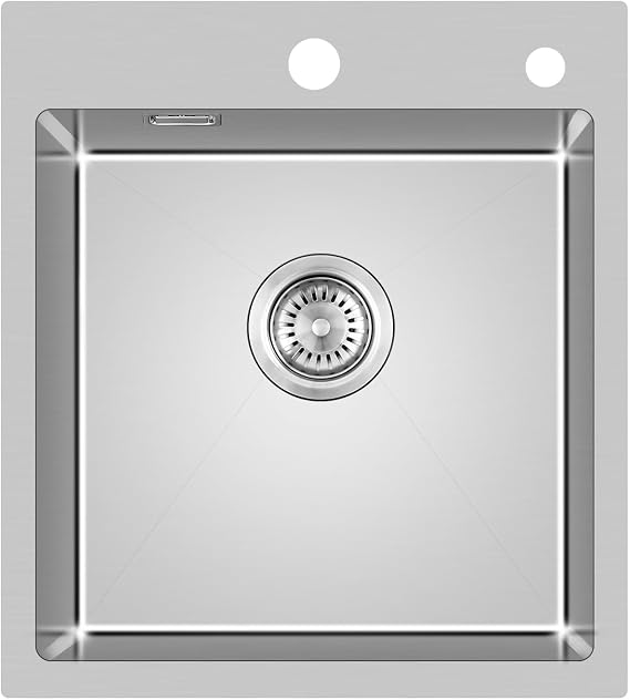 304 Stainless Steel Kitchen Sink 45 x 50 cm, Small Sink, Drain Set