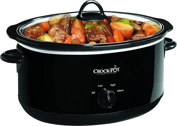 Crock-pot SCV800-B Oval Manual Slow Cooker, Black, 8 quart by Crock-Pot