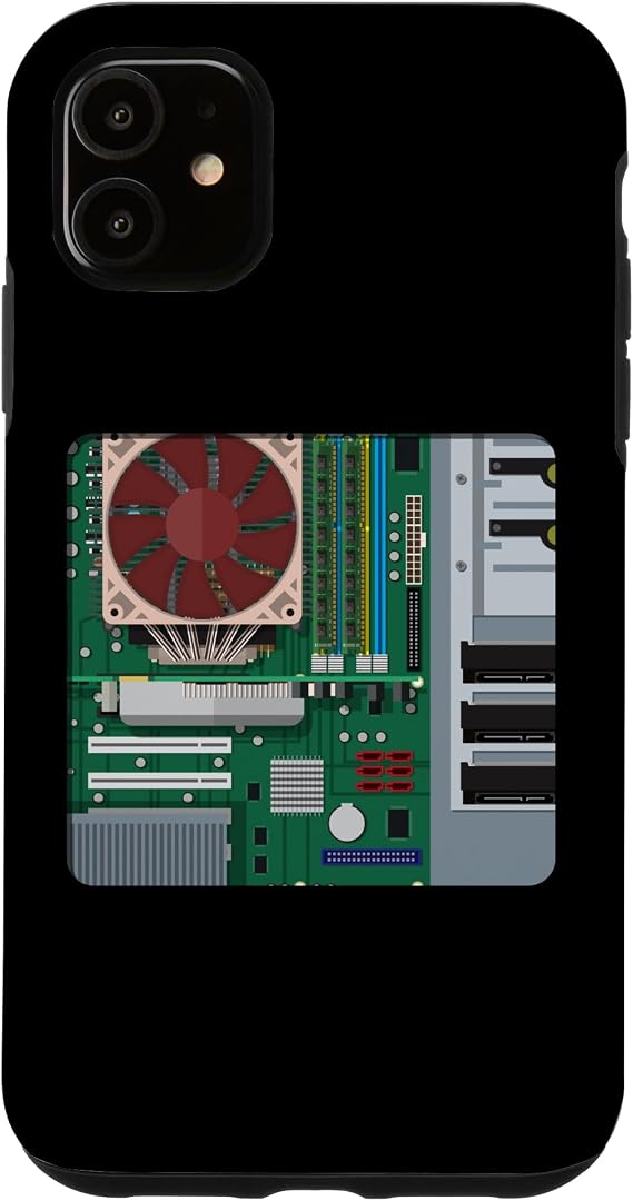 Computer Repair Technicians PC Fans Motherboard Inside Case Case for iPhone 11