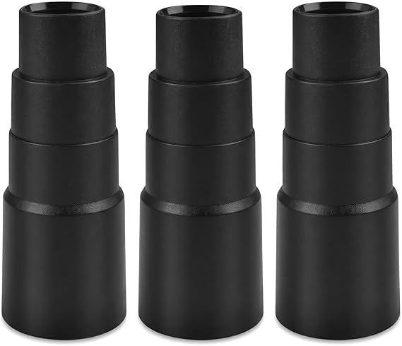 3 PCS Universal Vacuum Adapter Set, Dust Extraction Hose Adapter for Power Tools, Dust Extraction Reducer 25-42mm Cut to Fit, for Random Orbital Sanders, Circular Saw Router, Jigsaw