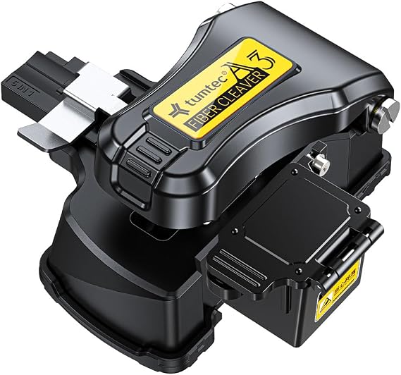 Tumtec A3 One-Step Optical Fiber Cleaver High Precision Optical Fiber Cutter Tool with 5 in 1 Fixture Lightweight