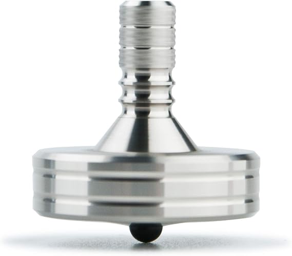 DjuiinoStar High Performance Spinning Top: Long Lasting Best Record 11:39! CNC machined from solid stainless steel, great time killer, EDC desktop toy, for serious players