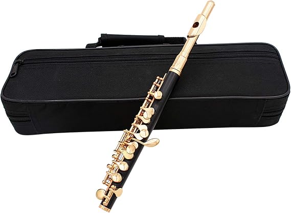 Piccolo Ottavino Half Size Flute White Copper Silver Plated Cork Grease Polish Cloth Stick Pad Box Case Screwdriver Cleaning C Key Tone