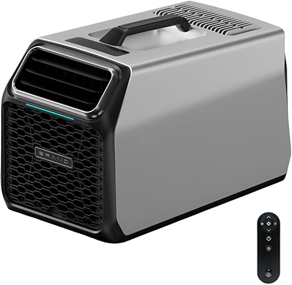 New RV AC Unit with Compressor, Portable Air Conditioner for Camping, Tent & Off-Grid Use, 3500 BTU Cooling Unit for for 32–54 Sq Ft Camping, Vans, Truck Sleepers & Cabins Gray