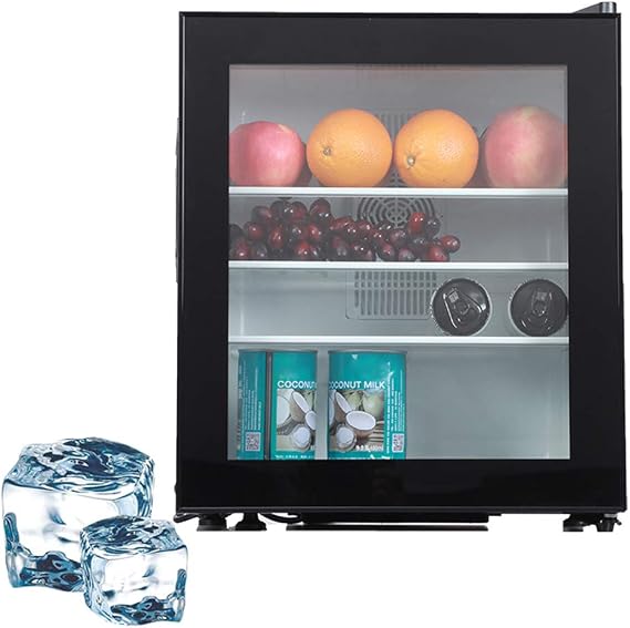 Compact Single Door Freezer with Lock, 1.1 cu ft Upright Freezer for Office Dorm Apartment, 30 Liter Energy Efficient Freezer
