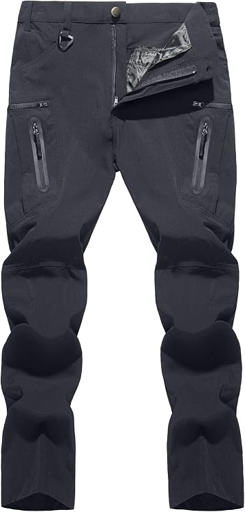 TACVASEN Men's Cargo Pants, Summer, Quick Dry Pants, Outdoor, Climbing, Work
