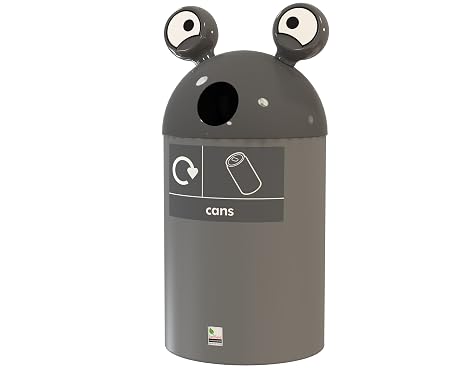 Space Buddy Recycling Bin 84 Litres Grey Cans