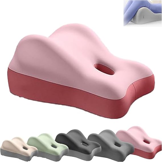 Sweet Surrender Couples Pillow Upgraded Couples Pillow for Intimacy, Wedge Pillow Memory Foam, Provides Waist and Neck Support, Recovers After Impact, Multi Position Comfort (Pink)